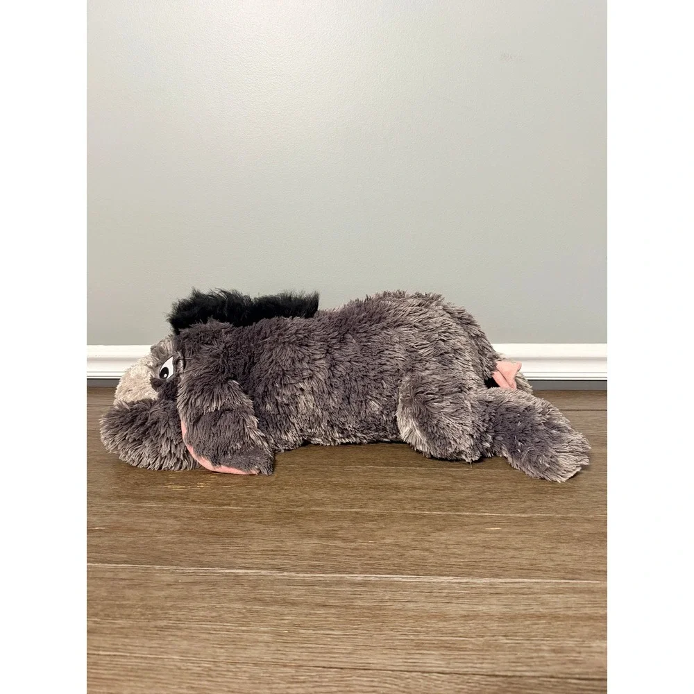 Disney Parks Eeyore Plush Winnie the Pooh Shaggy Grey Donkey Detachable Tail